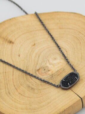 Kendra Scott Black Quartz Necklace